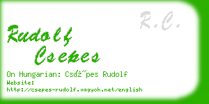 rudolf csepes business card